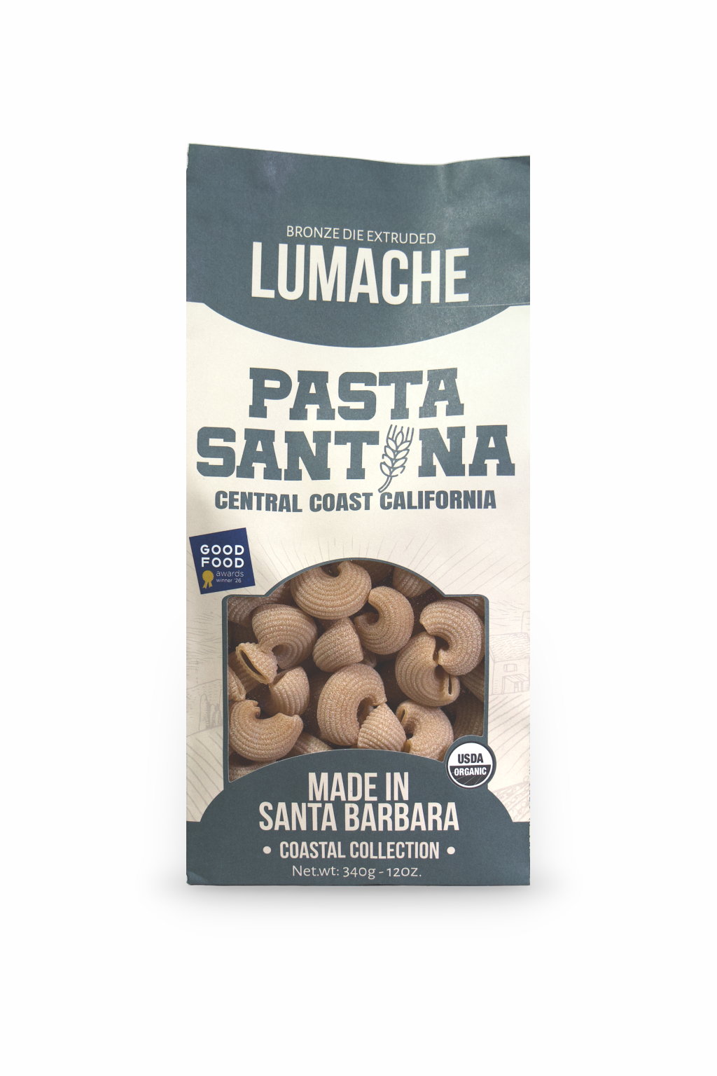 Pasta Santina Lumache packaging on a white background