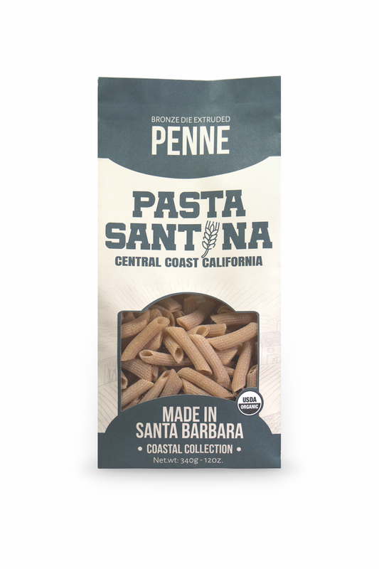 Pasta Santina Penne packaging on a white background