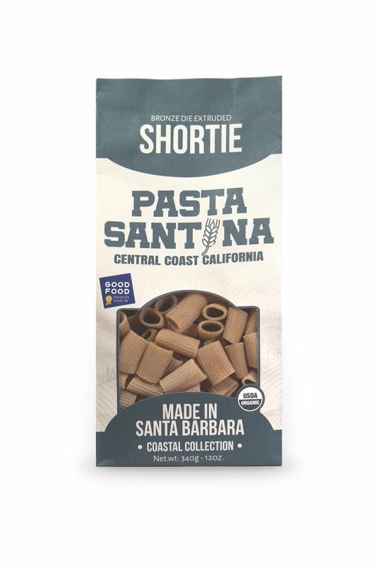 Pasta Santina Shortie packaging on a white background