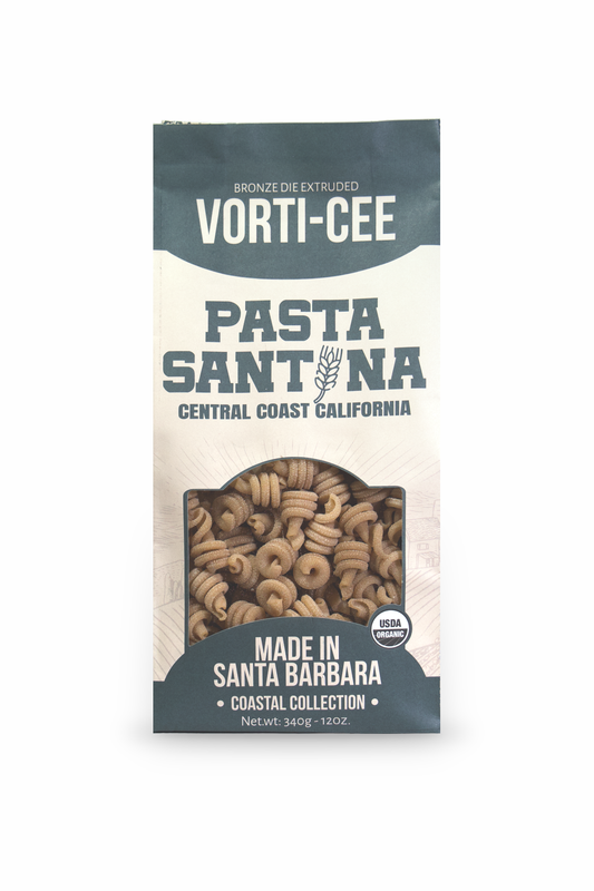 Pasta Santina Vorti-cee packaging on a white background
